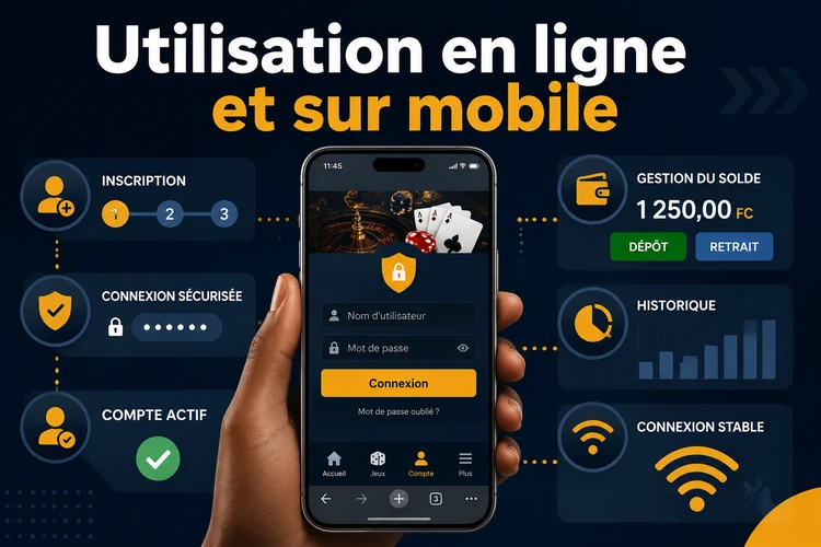 Utilisation en ligne et sur mobile